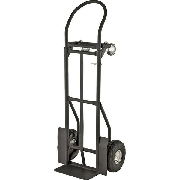 Prosource Hand Truck, 800 lb Weight Capacity, 14 in W x 734 in D Toe Plate, Black YY-600-2